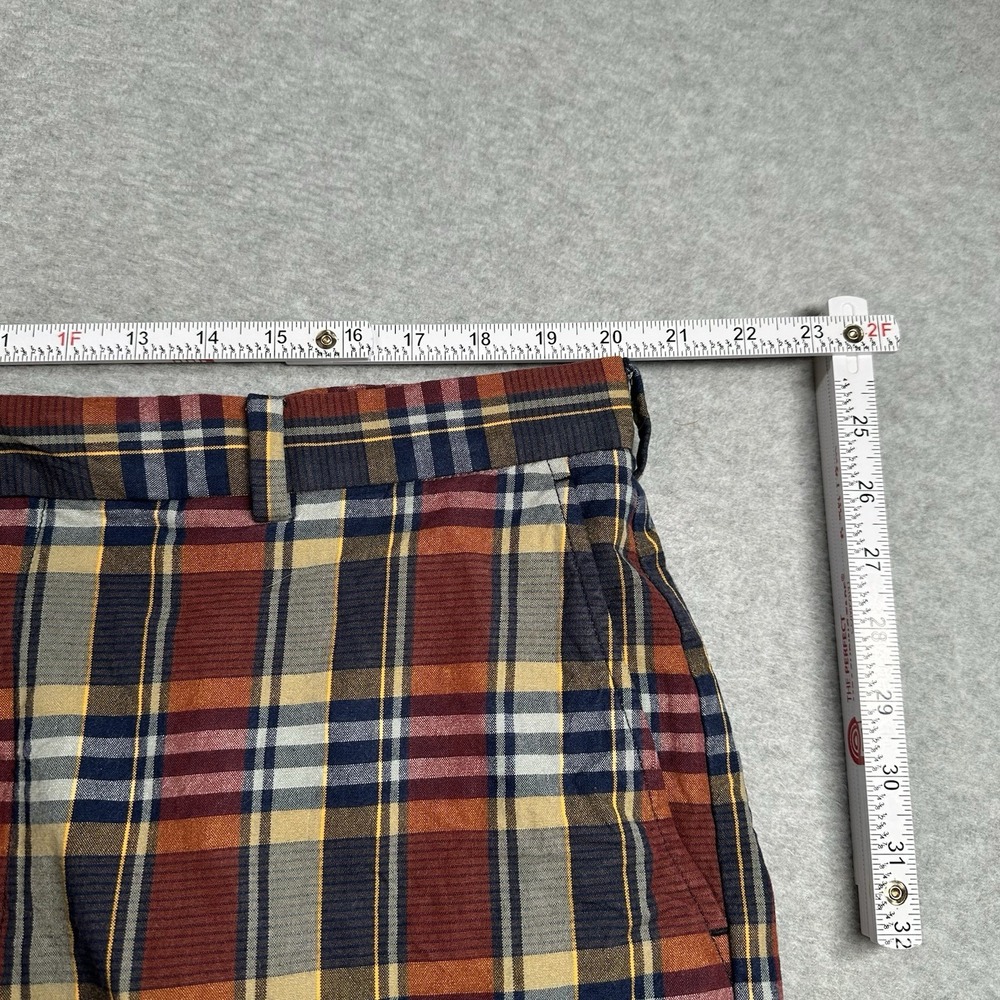 Brooks Brothers‎ Burgundy Plaid Madras Bermuda Shorts 100% Cotton W40 Preppy VTG - Picture 7 of 9